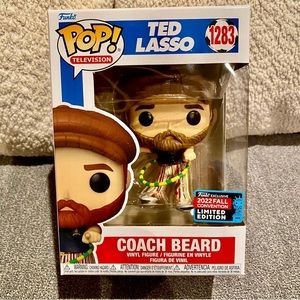 FUNKO POP Television Ted Lasso Coach Beard 1238 2022 SDCC Shared Exclusi…